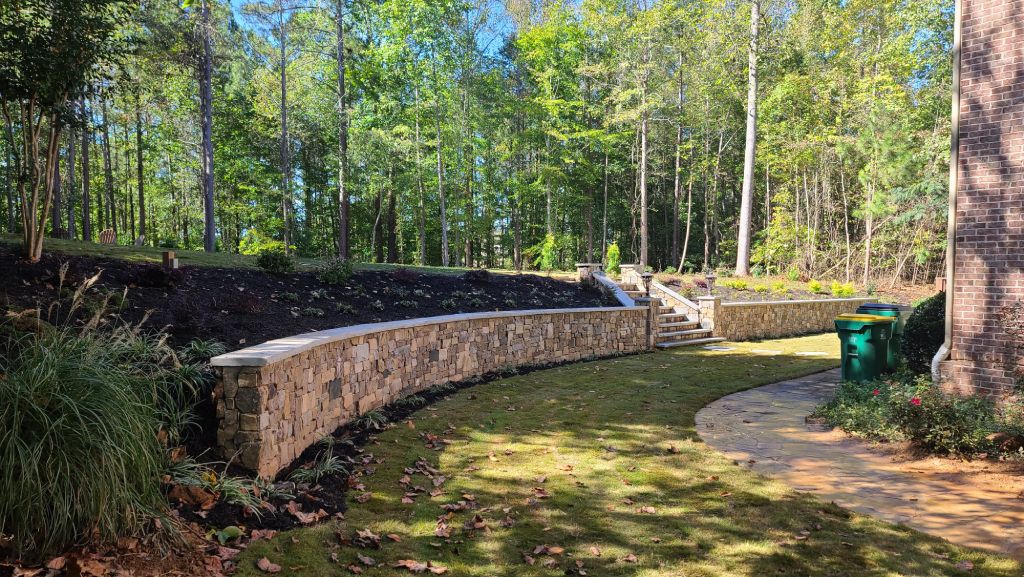 Vaneer Retaining Wall